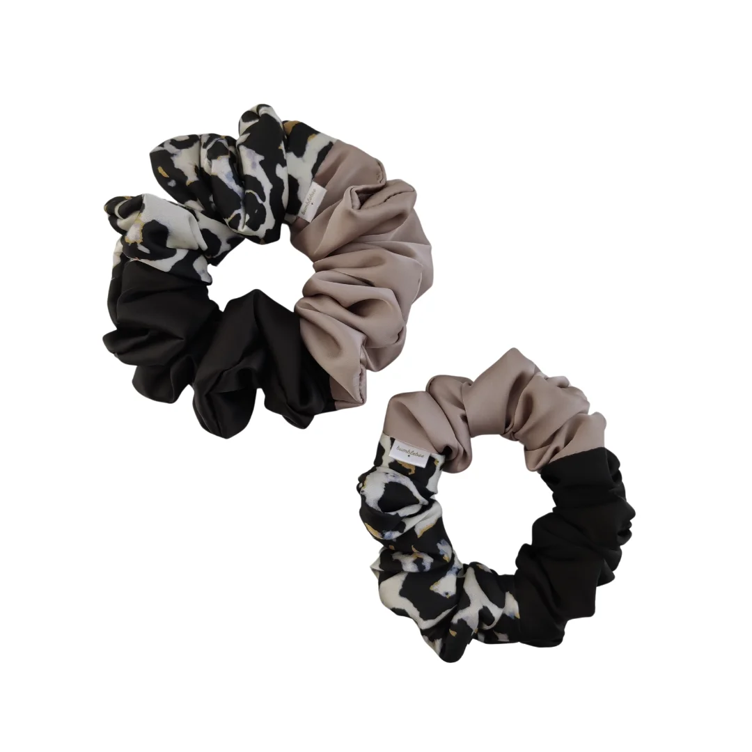 Scrunchie Taupe Panther Mega