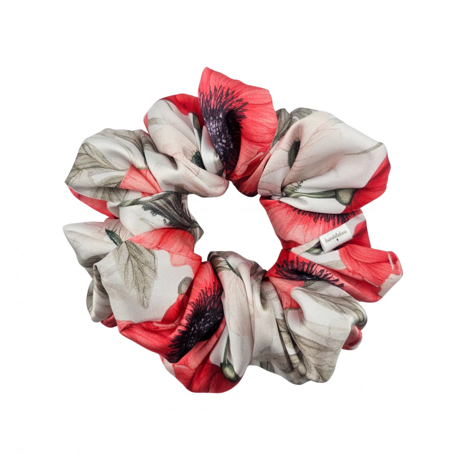 Scrunchie Red Poppies Mega