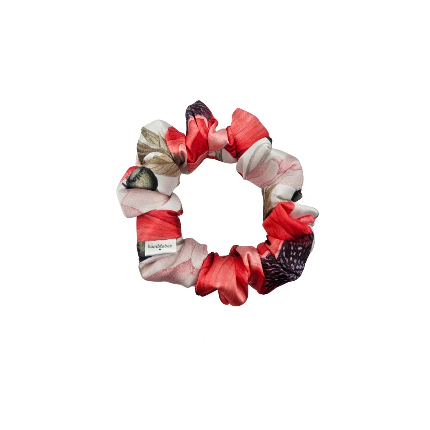 Scrunchie Red Poppies Standard