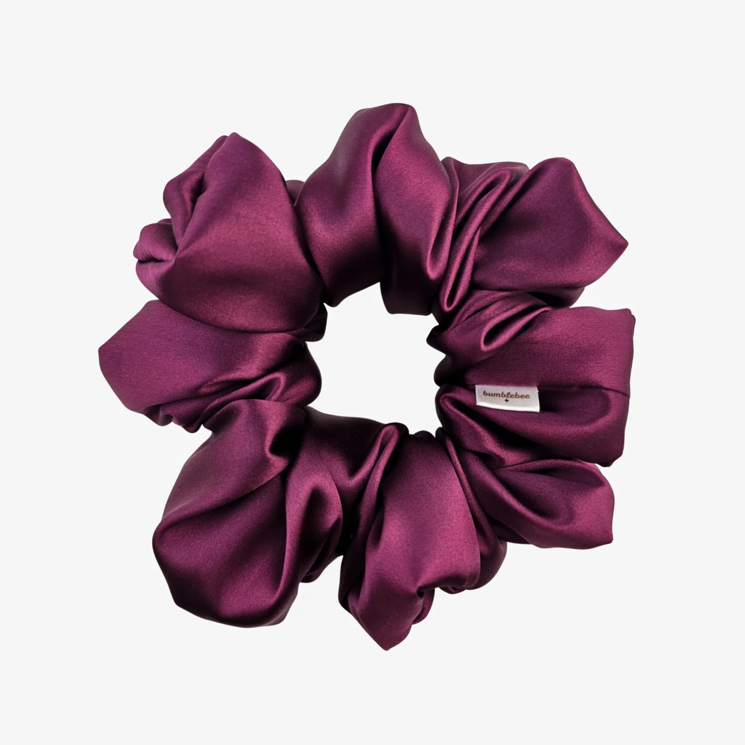 Scrunchie Burgundy Lacquer Mega JEDWAB