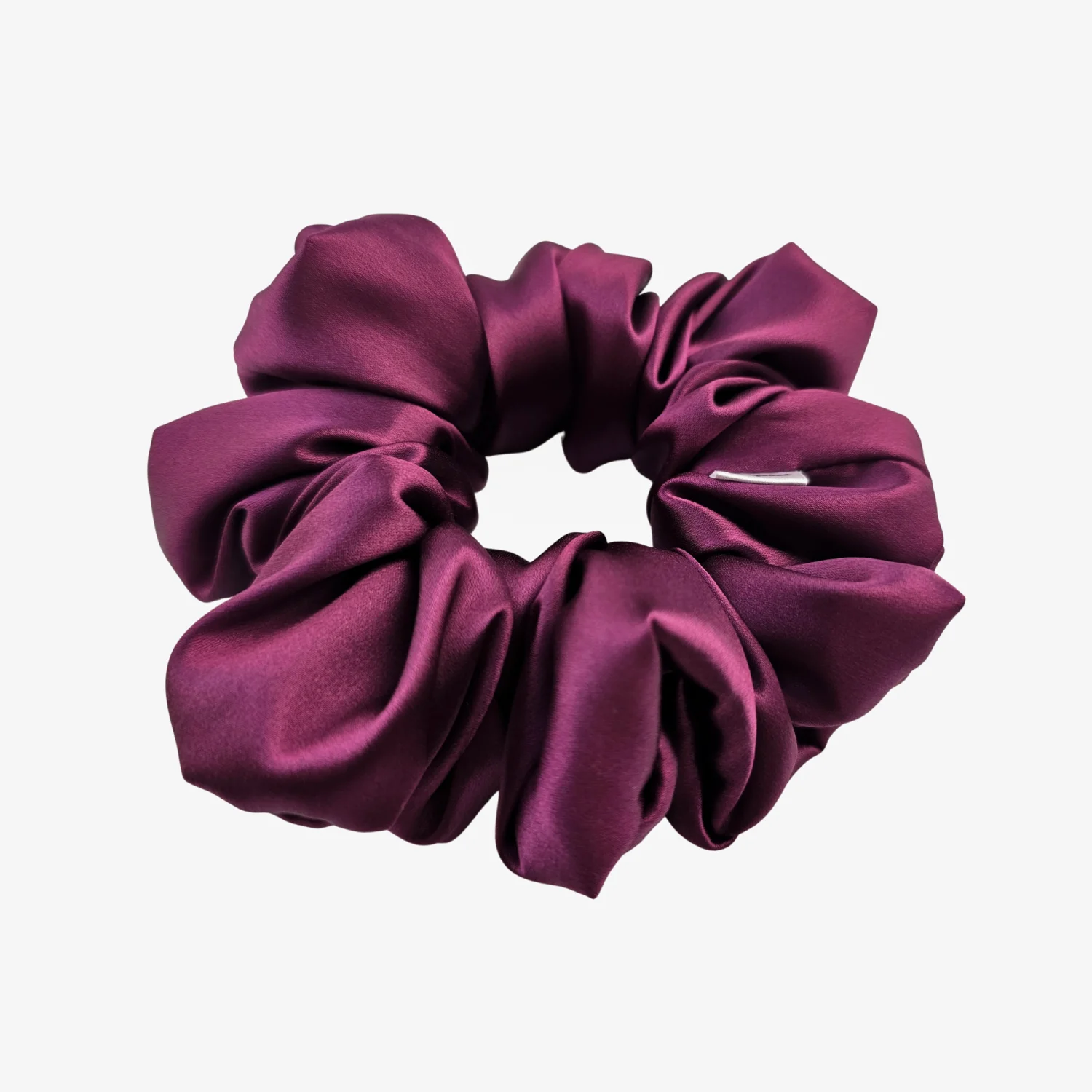 Scrunchie Burgundy Lacquer Mega JEDWAB