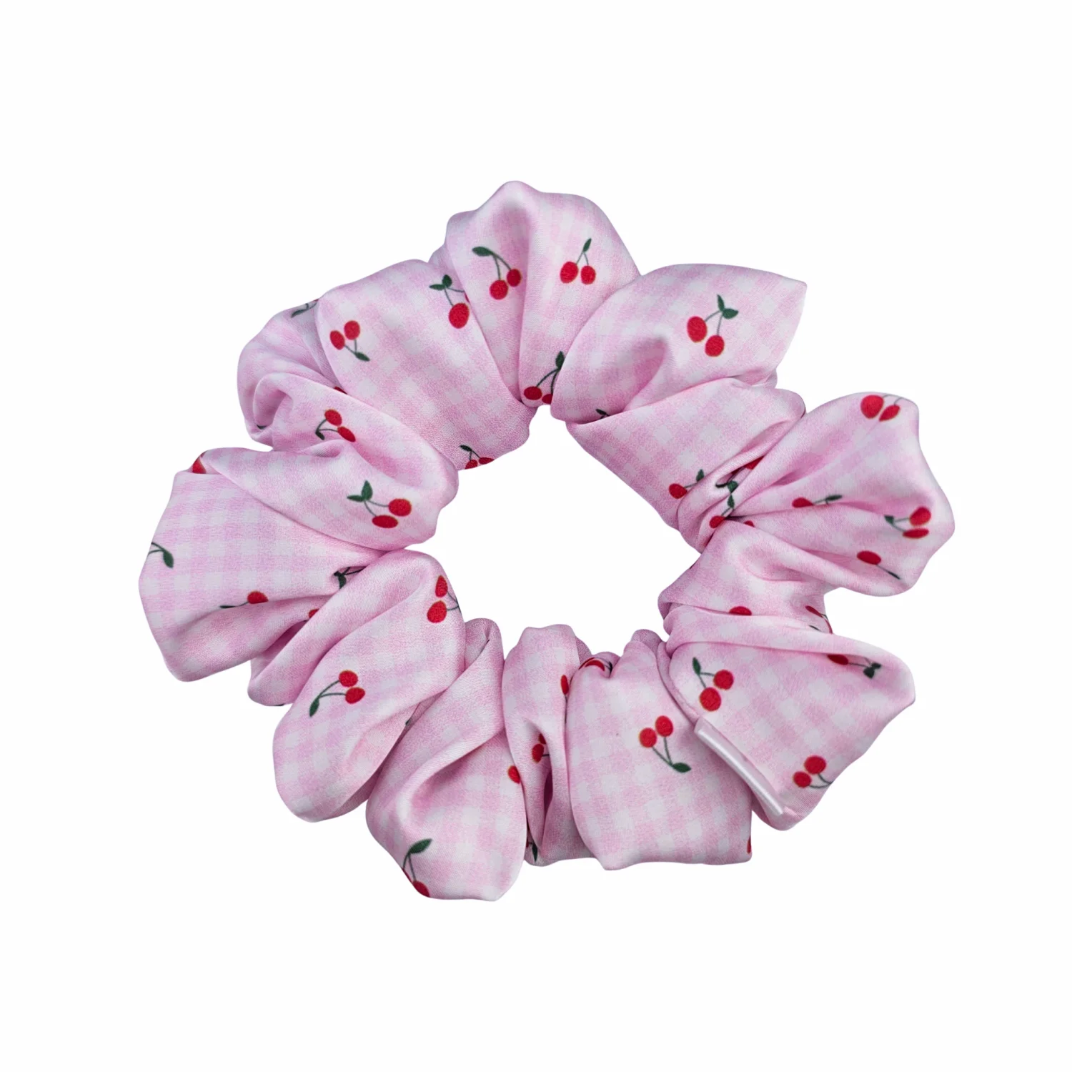 Scrunchie Cherry Lattice Big